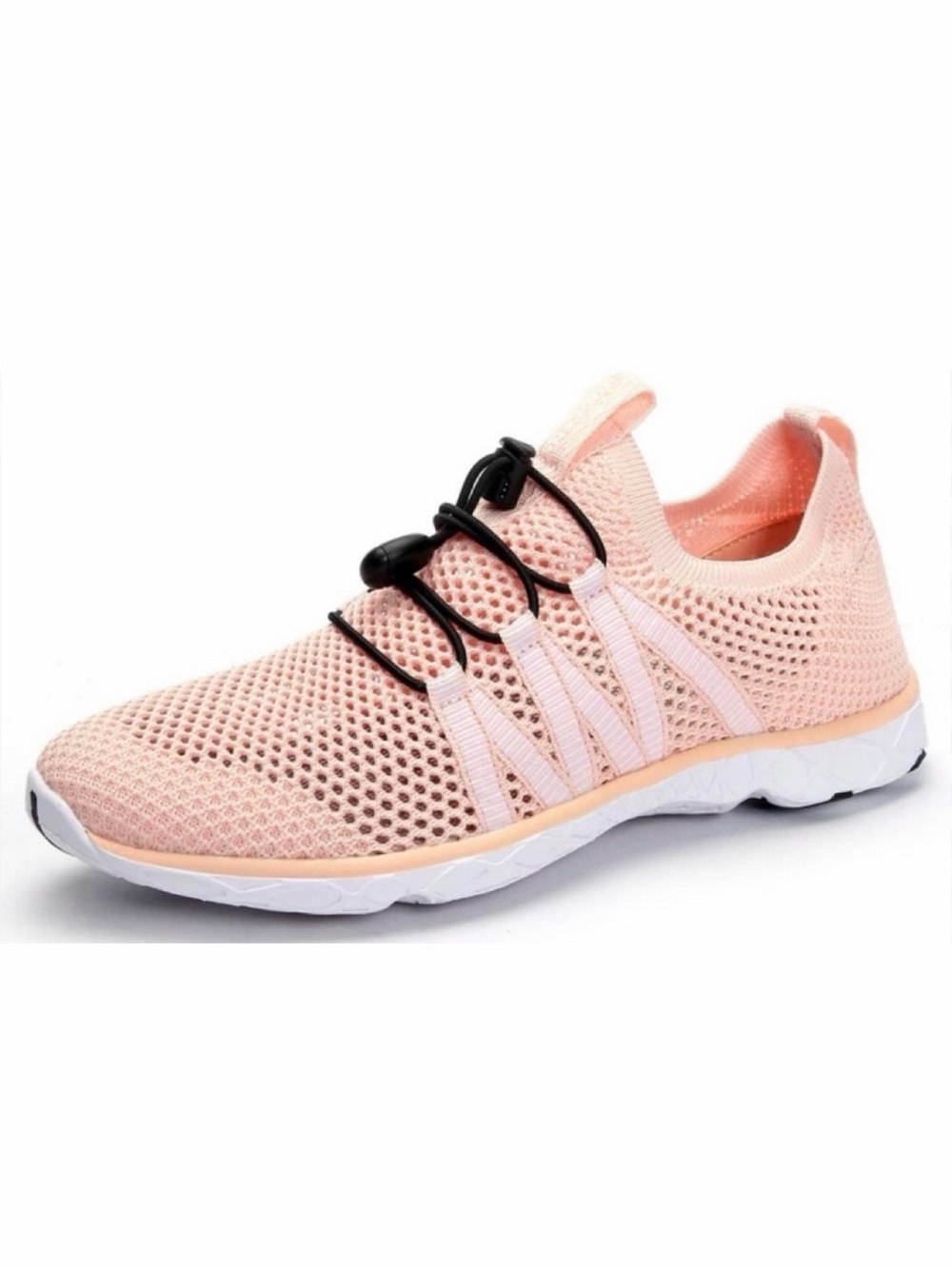 SUOKENI • Peach/White Open Mesh Slip-On Water Shoes, 6.5